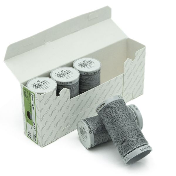 Нитки суперкрепкие Gutermann Extra Strong M782 №40 (100 метров), 5 кат. | 040 пепельно-серый