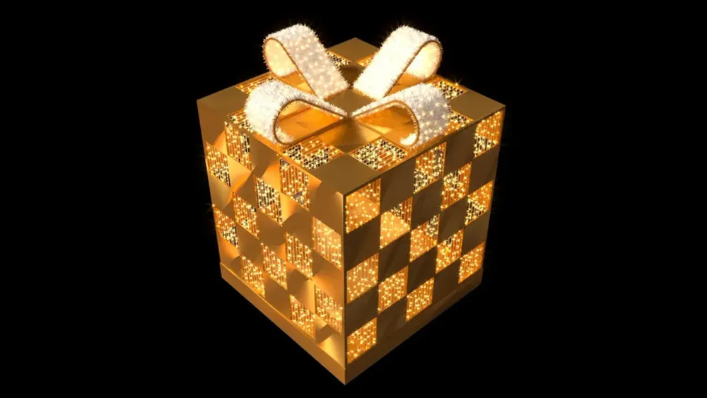 Светодиодная конструкция "Подарок" серия модерн