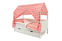 Детская кровать-домик мягкий Бельмарко Svogen белый