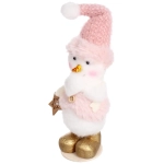 Фигурка «Снеговичок - С подарками» 17 см, Розовый
