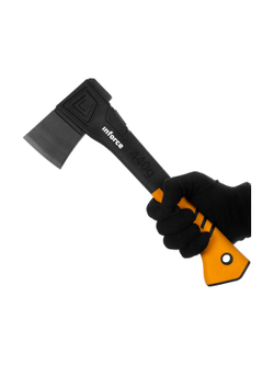 Универсальный топор с точилкой в кофре Inforce 440 гр 06-12-023