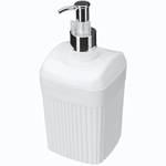 Диспенсер для жидкого мыла "velvet" 90х90х187мм, 0,65л (белый)