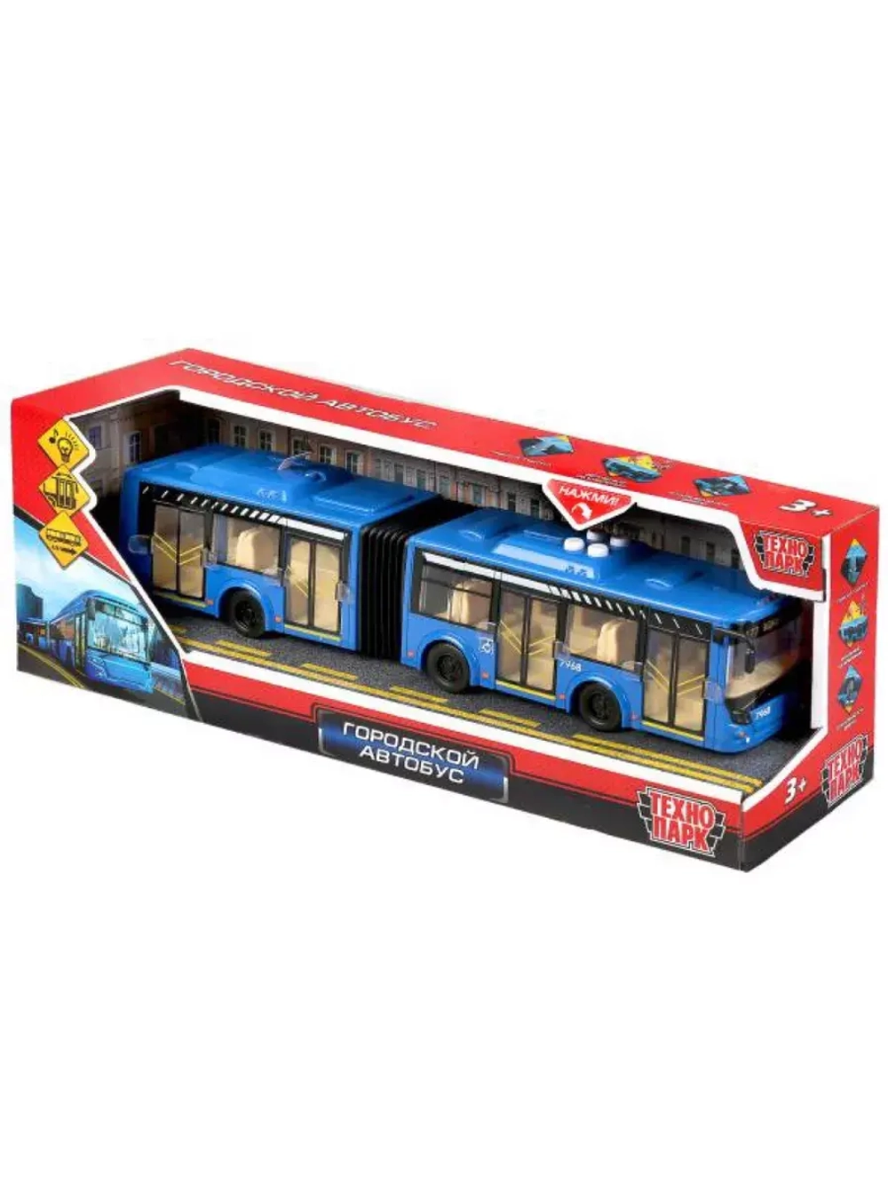 Игрушечный транспорт Автобус детский звук свет 32,5 см