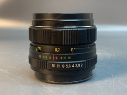 Zenit 122S + MC Helios-44M-4 царапины на задней линзе
