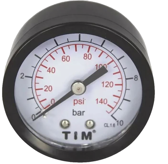 Манометр аксиальный 10 bar TIM