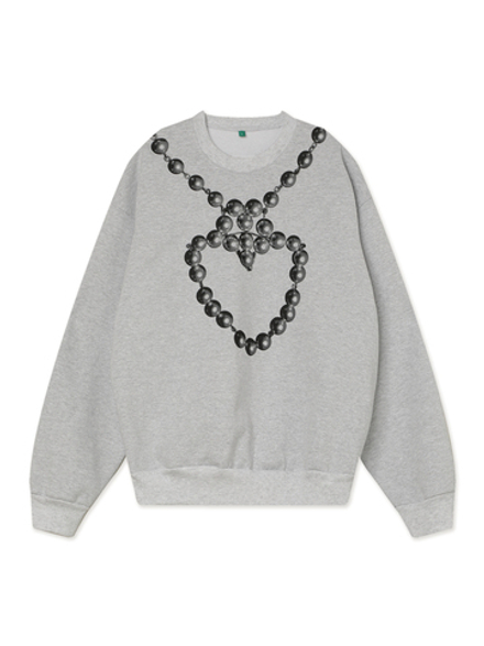 Мужская Толстовка B.eautiful X Leo Gon’do Heart Chain Crewneck