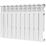 Радиатор биметаллический ROMMER Plus Bm 500 - 10 секций (подключение боковое, цвет белый)