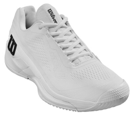 Мужские кроссовки теннисные Wilson Rush Pro 4.0 - белый, черный