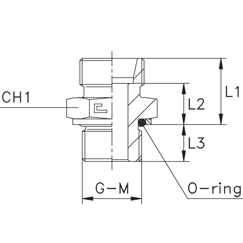 Штуцер FH DL18 - BSP 1/2 (корпус)