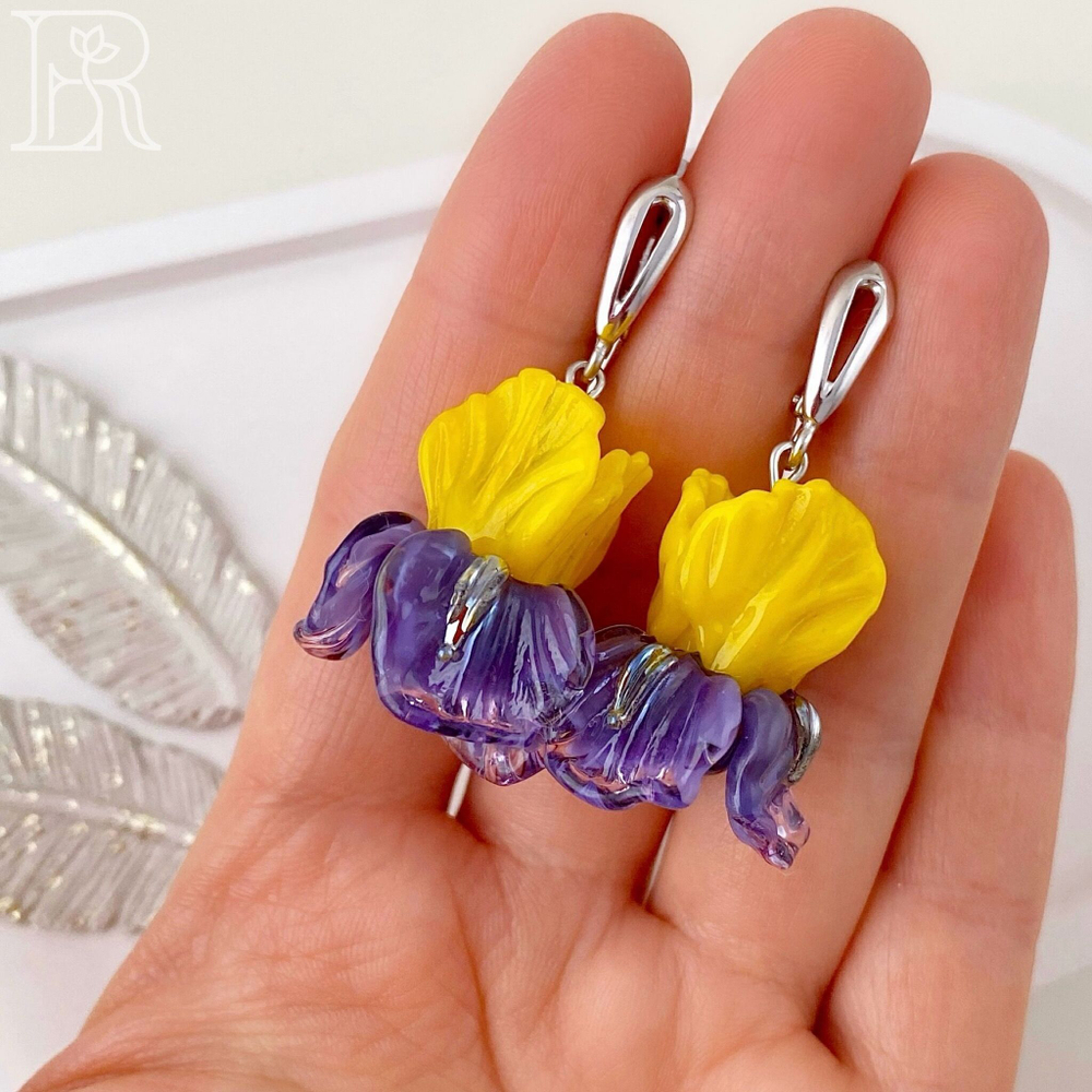Серьги Ирисы