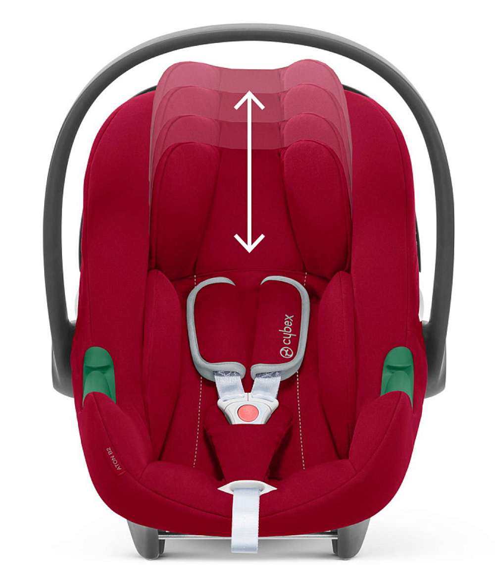 Коляска 3 в 1 Cybex Priam IV Chrome Brown complete и автокресло Aton B2 i-Size Dynamic Red Cozy Beige