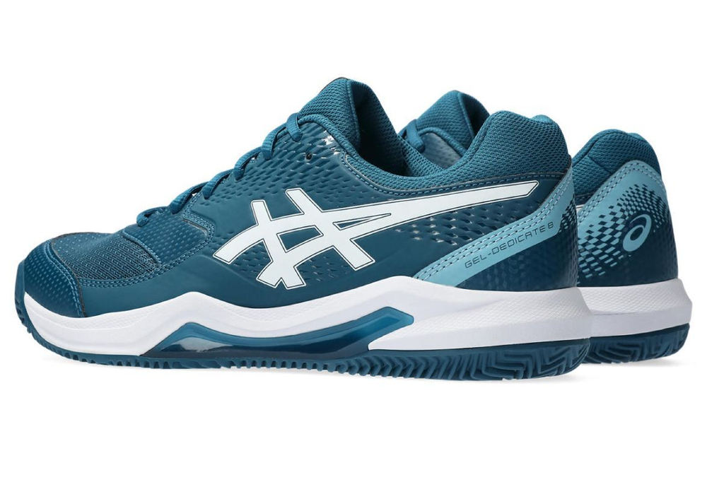Мужские кроссовки теннисные Asics Gel-Dedicate 8 Clay - restful teal/white