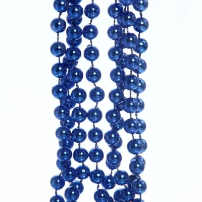 Бусы на ёлку 2,0 м «Шарик средний» d-8мм, Синий