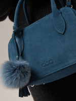 Замшевая сумка DBR 31348 синий туман