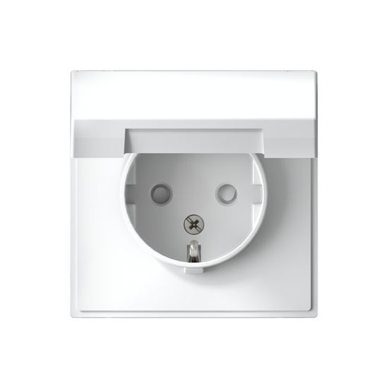 Розетка ArtGallery 16А IP20 с заземл. защ. шторки с крышкой механизм бел. SE GAL000146