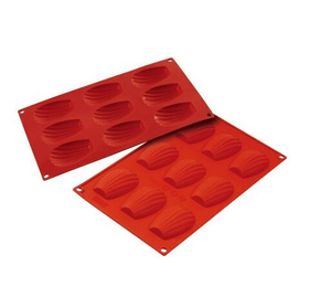 Форма силиконовая P.L. Proff Cuisine "Ракушка" 9 ячеек 68*45 мм, h 17 мм (30*17,5 см)