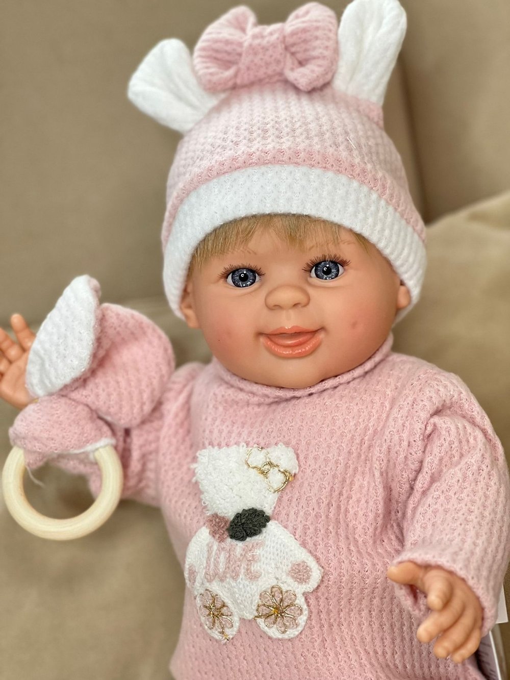 Кукла Marina and Pau 45cм Rosie Teddy мягконабивная в пакете (M1165K)