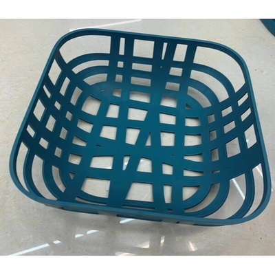 Фруктовница пластиковая «Астория» 23*23*7,5см, синяя пыль