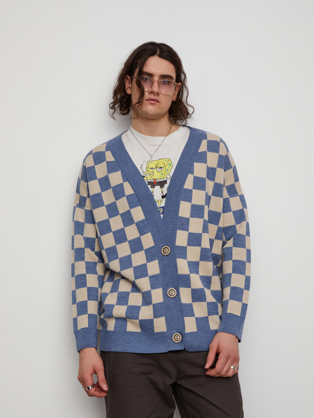 Кардиган Chess Blue