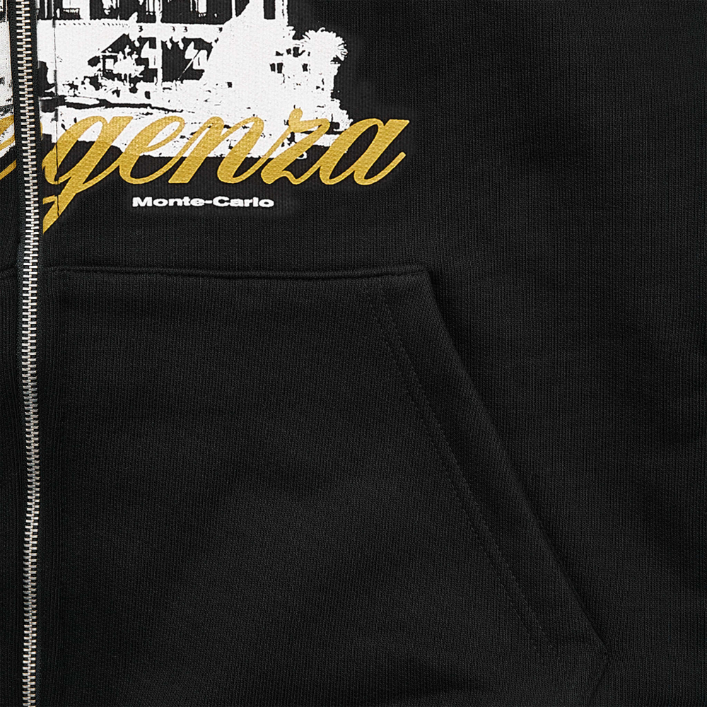 CASINO ZIP-UP HOODIE OVERSIZED