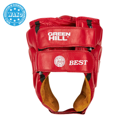 HGB-4016w Кикбоксерский шлем BEST WAKO Approved красный