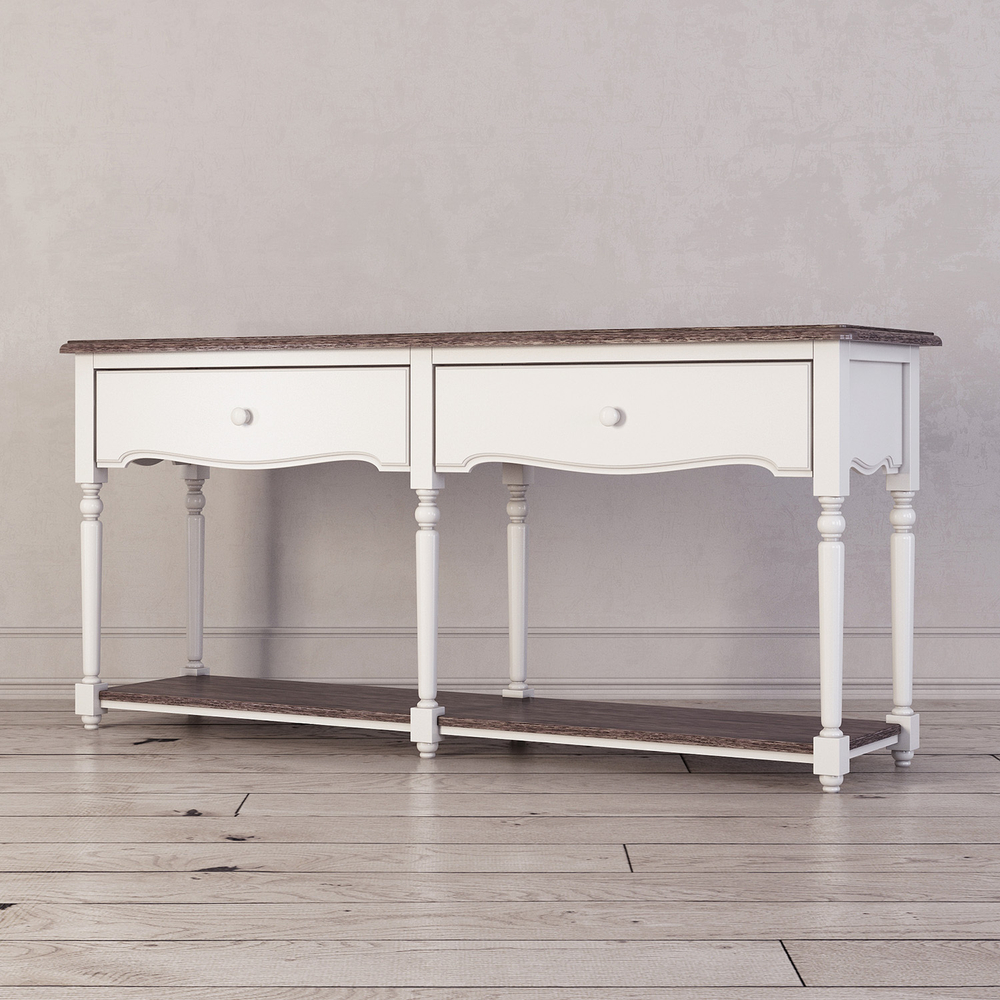 Консоль с 2-я ящиками и полкой Leblanc