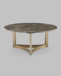 Журнальный столик Кассия 90*90 см темная керамика