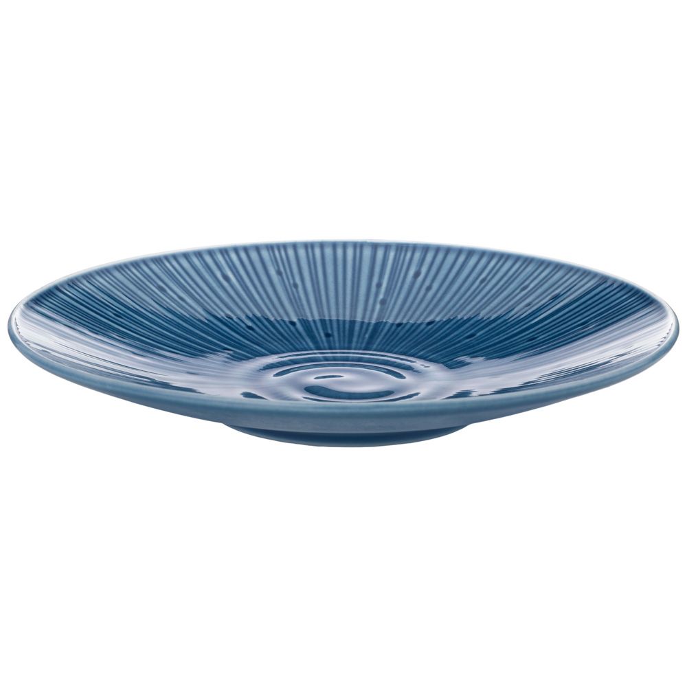 ТАРЕЛКА ЗАКУСОЧНАЯ BRONCO "MIRAGE" 22 СМ СИНЯЯ (МАЛ.УП.2 ШТ/КОР=32ШТ.)