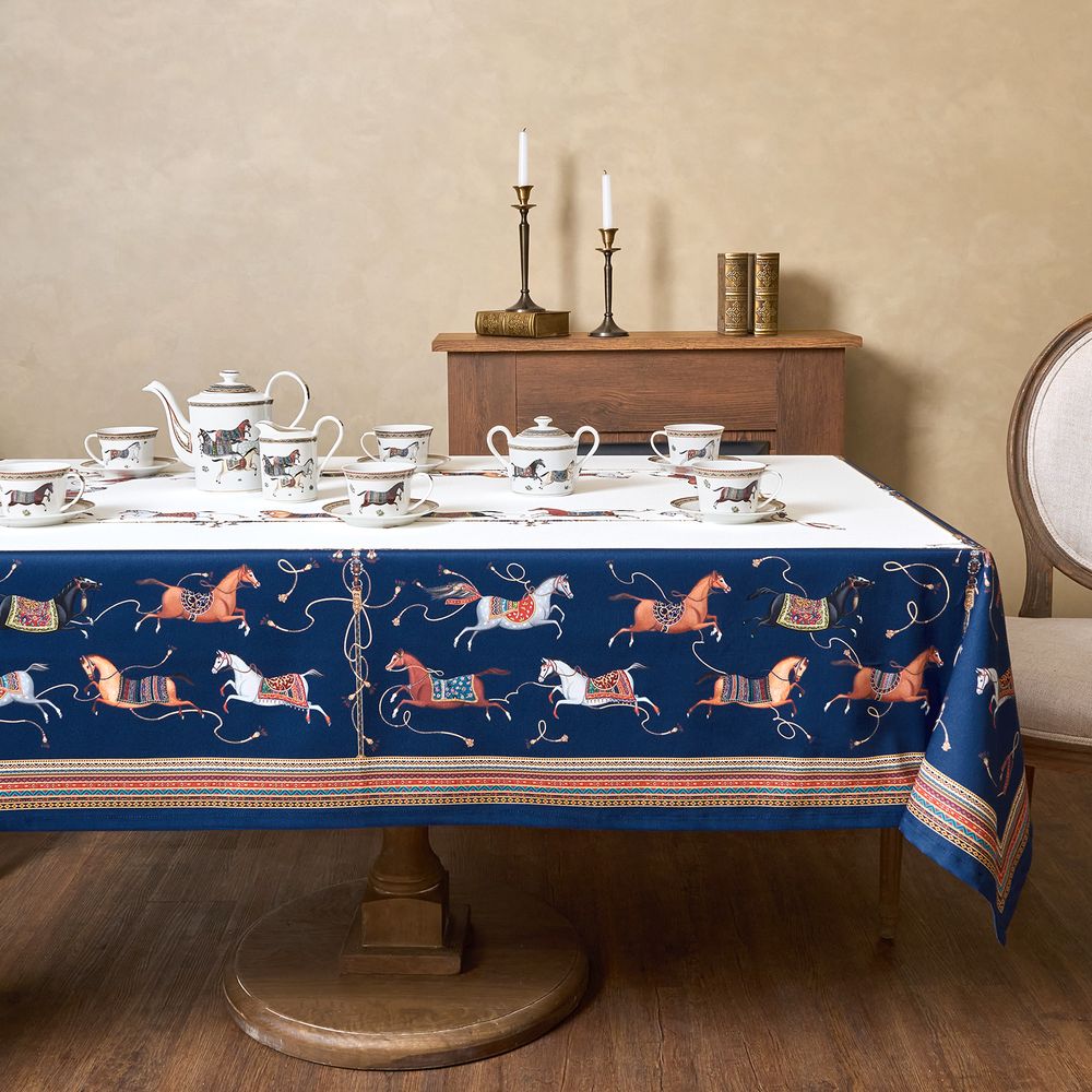 СКАТЕРТЬ "PASSAGE" 110Х140СМ ,БЕЛЫЙ,100% ХЛОПОК С ПРОПИТКОЙ,ТВИЛ