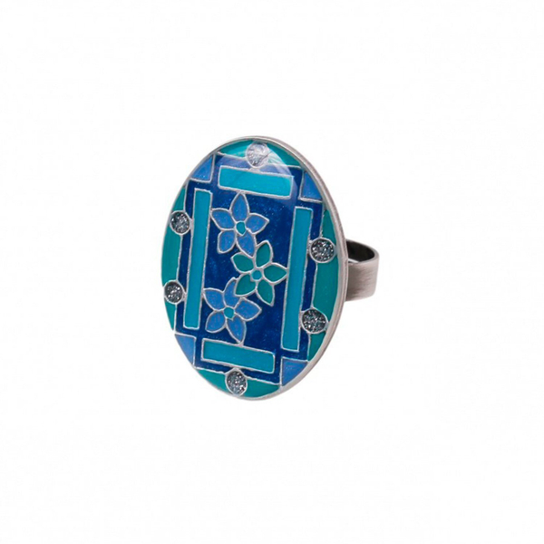 Кольцо Clara Bijoux Незабудки K75801-1 BL