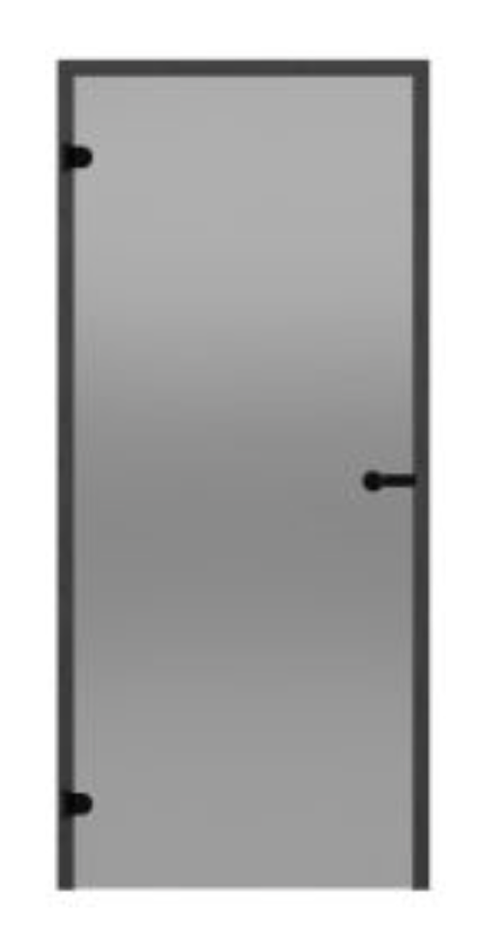 HARVIA Двери стеклянные 9/21 Black Line коробка сосна, серая D92102BL