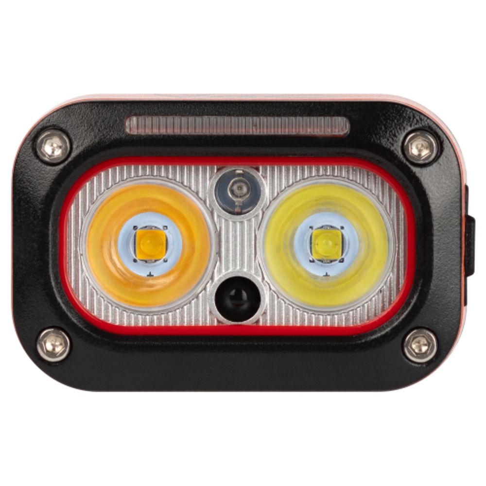 Фонарь налобный светодиодный ЭРА GA-812 Orange аккумуляторный 3+3 Bт сенсорное управление 5 режимов USB type C | Налобные фонари