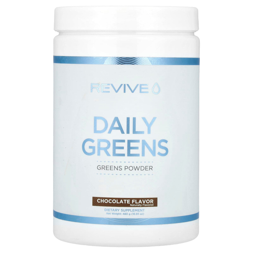 Revive, Daily Greens, шоколад, 480 г (16,93 унции)