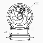 Банная печь «Атмосфера L» КОМПЛЕКТ сетка нержавейка до 20 м³