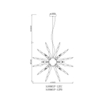 Подвесная люстра Arte Lamp BELLA A1066SP-12PB