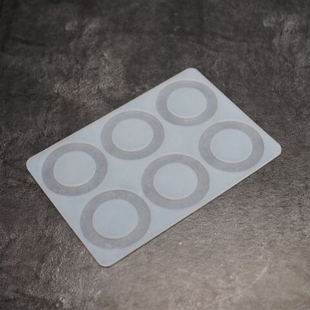 Силиконовый коврик для отливки шоколада "Кольцо" d-6 см