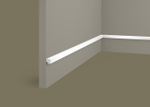 Cosca Decor. Заглушка ZP006, 12х12x2800мм, правая, для рейки RX006, Экополимер
