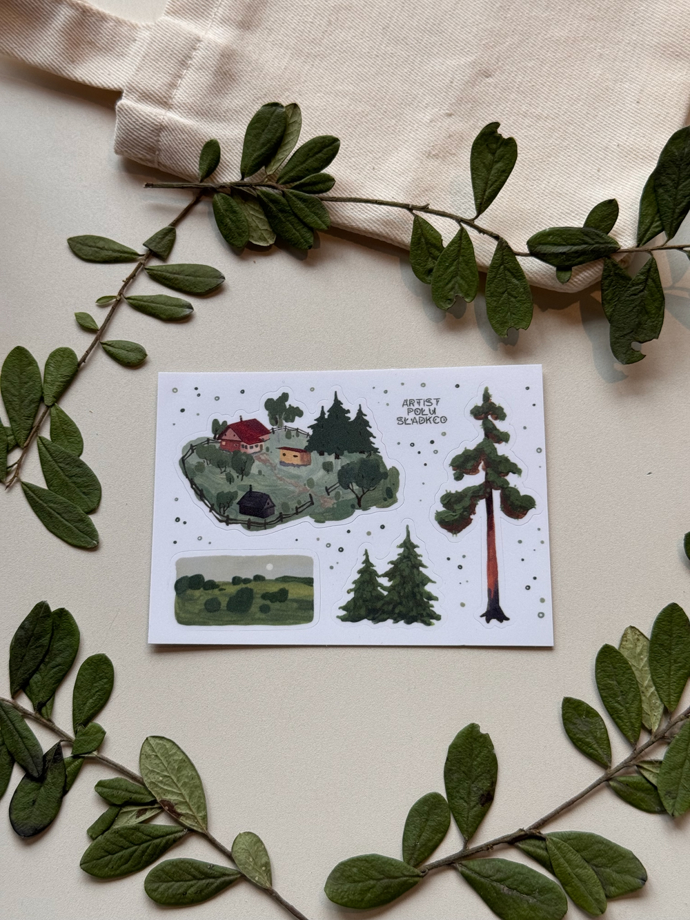 Стикерпак ‘лес’ 🌲