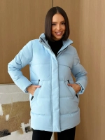 Куртка весенняя удлиненная со съемным капюшоном