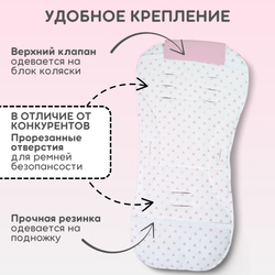 Матрас в коляску двухсторонний детский из муслина