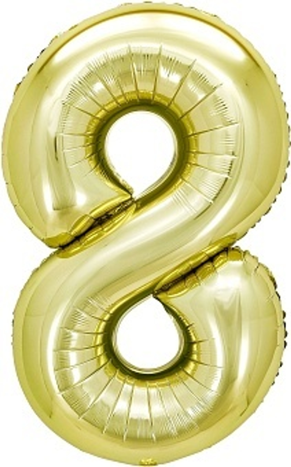 К 40" Цифра 8 Белое золото 100 см.