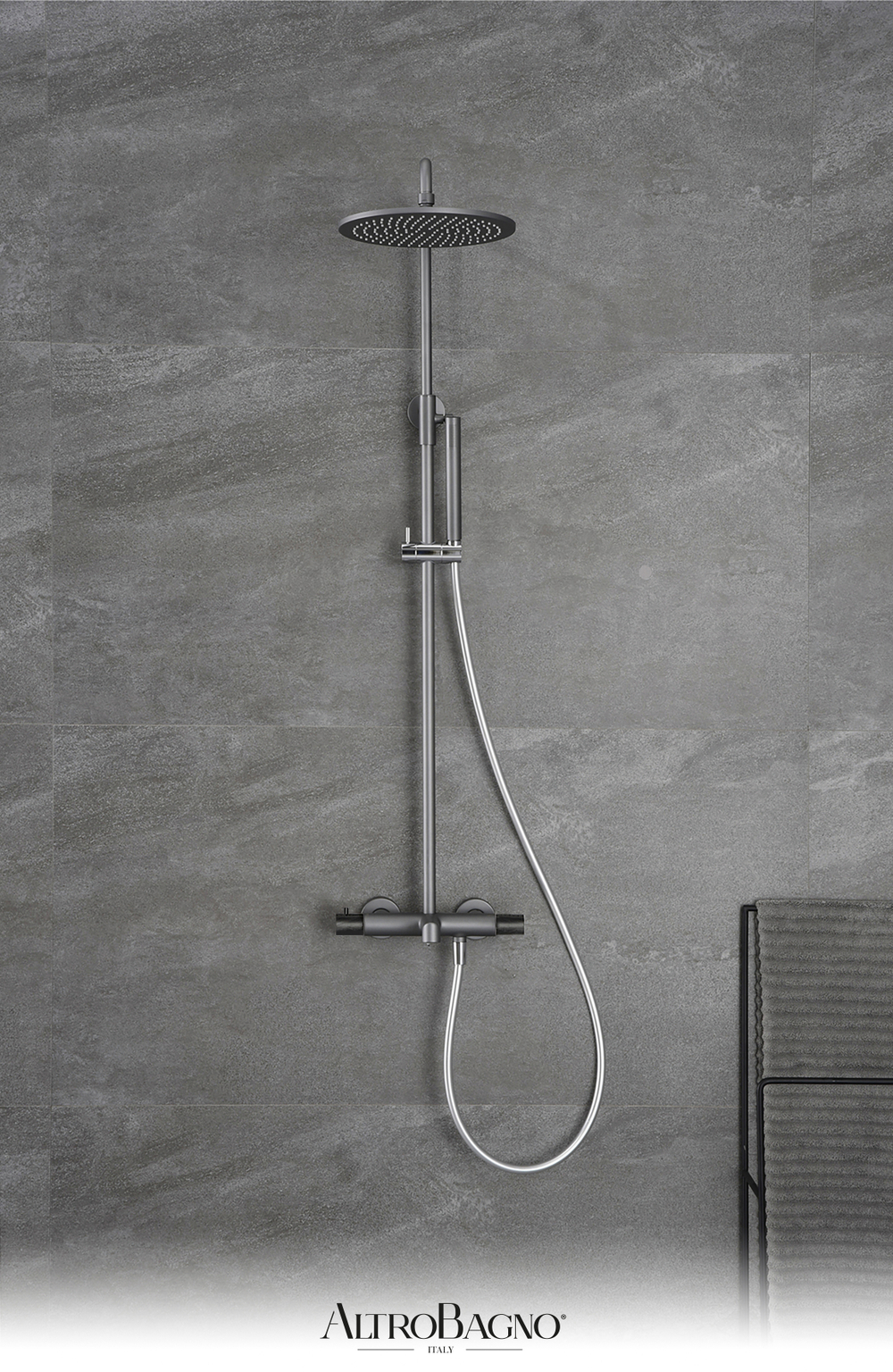 Душевая система с термостатом AltroBagno Intento 030420 Cr
