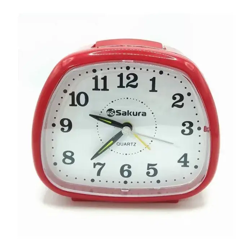 Будильник кварц SA-8530R дискрет.ход подсвет