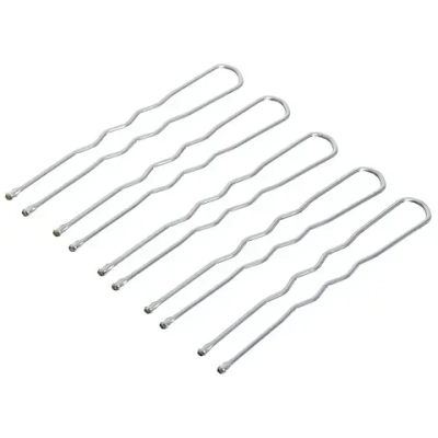 Шпильки для волос 50шт «Классика», цвет серебро 4,5см