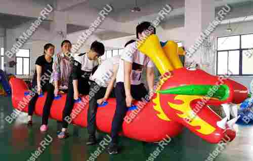 Надувная командная игра "Верхом на драконах"