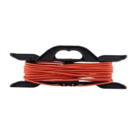 Удлинитель-шнур на рамке ПВС 2х0,75, 10м, б/з, 6А, 1300Вт, IP20, оранжевый (Сделано в России) PROcon