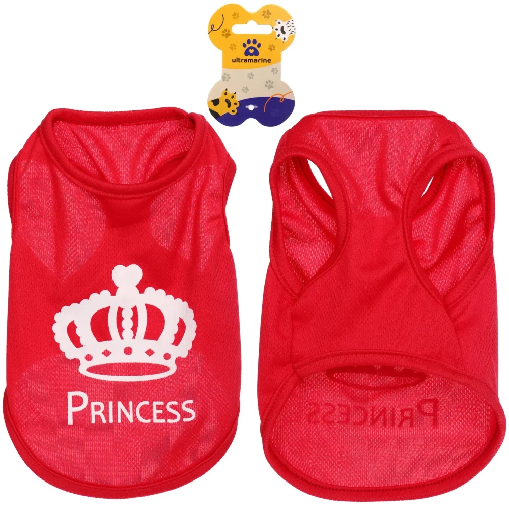 Майка для собак мелких пород «Бонита на стиле», мамина принцесса, размер ХS (обхват шеи 20, длина спинки 19см, объем груди 34см, от 1 до 2кг)