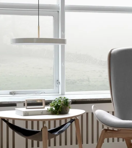 Подвесной светильник Umage Asteria Medium, Ø43х14 см, жемчужный белый