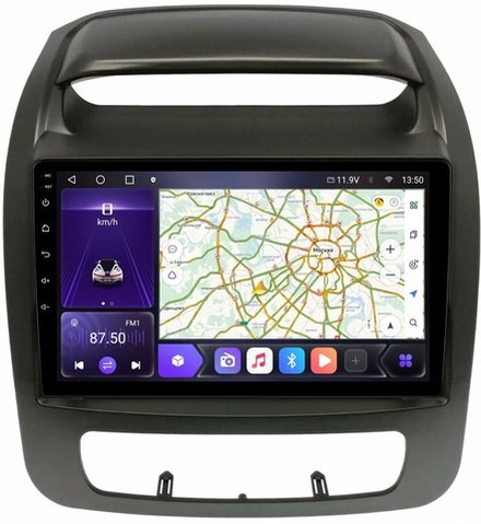 Магнитола для KIA Sorento 2 XM 2012-2020 c экраном климата снизу - Carmedia OL-9794-1 QLed, Android 13, TS20, CarPlay, SIM-слот