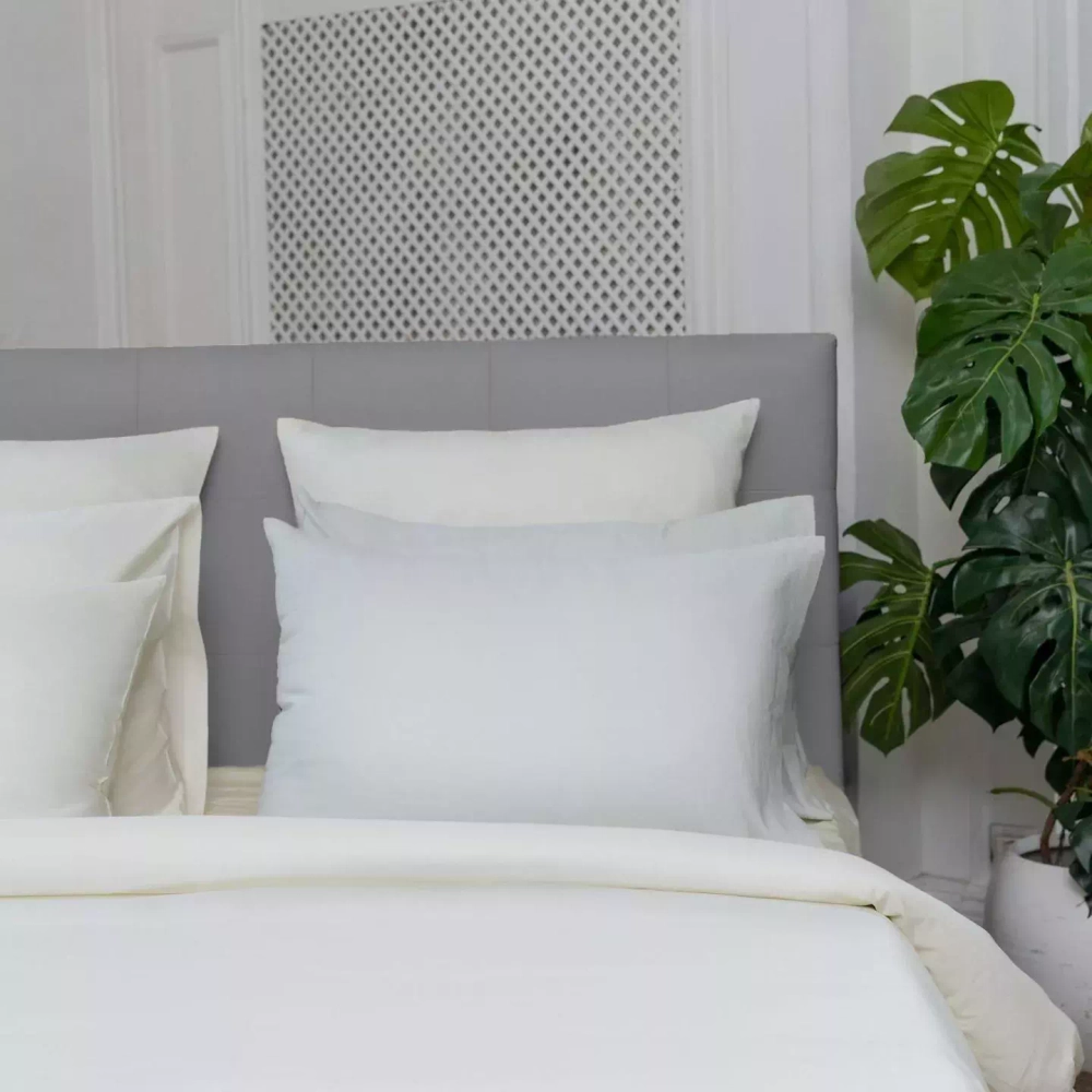 Простыня на резинке 90x200x20 Mollen жемчужно-белая